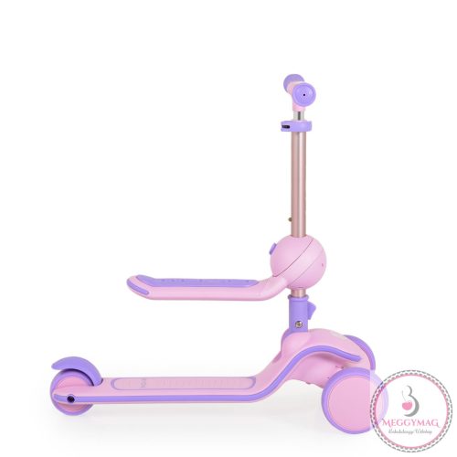 EVO scooter, roller ráülős, átalakítható 2in1 PINK