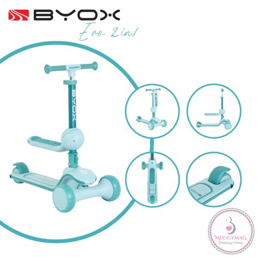 EVO scooter, roller ráülős, átalakítható 2in2 MENTA