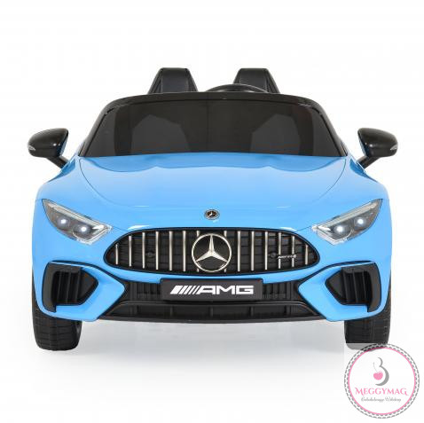 BO DK-SL63 MERCEDES elektromos kisautó 2 motor, 125cm, 35kg-ig KÉK