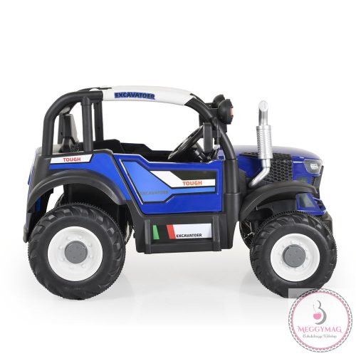 BO HARVEST traktor, elektromos, 2motoros KÉK