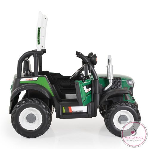 BO HARVEST traktor, elektromos, 2motoros ZÖLD