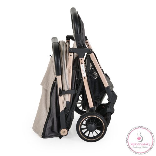 BERLIN PRÉMIUM utazó babakocsi, 1 gombbal csukható, 22kg BÉZS