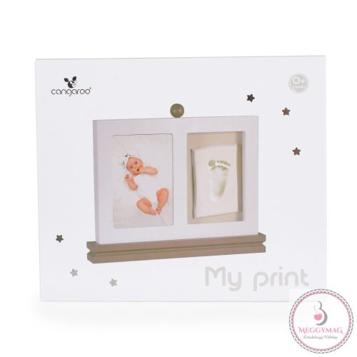 MOULD MY PRINT kéz- láblenyomat készítő képkerettel, KÉSZLETEN A BOLTBAN!