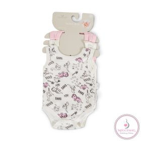 BABARUHA BODY 3 dbos ujjatlan body szett PINK