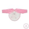 BEAR előke hosszú ujjal, macis mintával, pvc/textil PINK