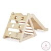 PIKLER 3in1 fa MÁSZÓKA és CSÚSZDA Montessori 155*57cm NATUR