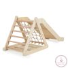 PIKLER 3in1 fa MÁSZÓKA és CSÚSZDA Montessori 155*57cm NATUR