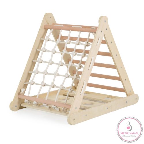 PIKLER 3in1 fa MÁSZÓKA és CSÚSZDA Montessori 155*57cm NATUR