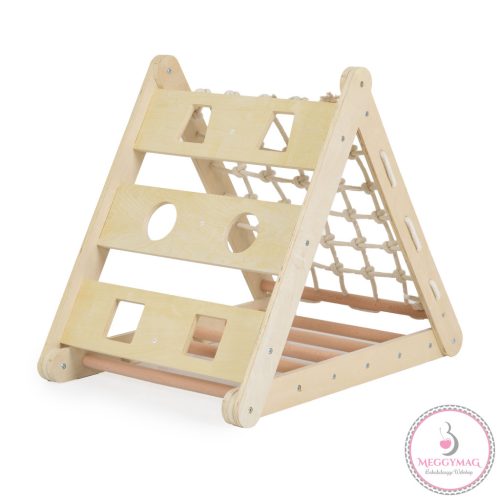 PIKLER 3in1 fa MÁSZÓKA és CSÚSZDA Montessori 155*57cm NATUR