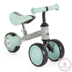   WEE mini futóbicikli 3 kerekű járgány, elöl 2 kerék, világító hátsó kerékkel ZÖLD