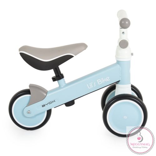 LIL'S mini futóbicikli 3 kerekű járgány, elöl 2 kerék, elfordítható kormánnyal KÉK