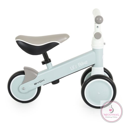LIL'S mini futóbicikli 3 kerekű járgány, elöl 2 kerék, elfordítható kormánnyal SZÜRKE