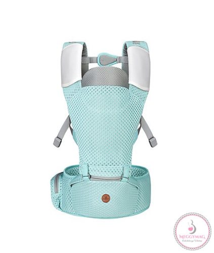 MISTRAL bébi hordozó 3 poziciós, ergonomikus, hálós TÜRKIZ
