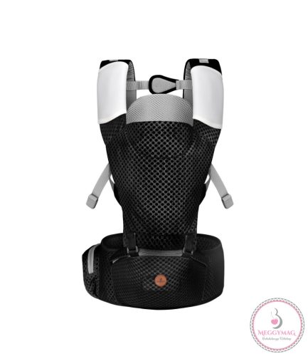 MISTRAL bébi hordozó 3 poziciós, ergonomikus, hálós FEKETE