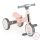 LEARN-to-Ride mini futóbicikli 3 kerekű tricikli, összecsukható PINK/rózsa