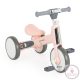 LEARN-to-Ride mini futóbicikli 3 kerekű tricikli, összecsukható PINK/rózsa