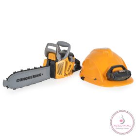Power Tools FIÚ játék fűrész és sisak SÁRGA/FEKETE