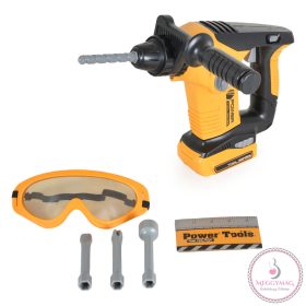Power Tools FIÚ játék fúró elektromos SÁRGA