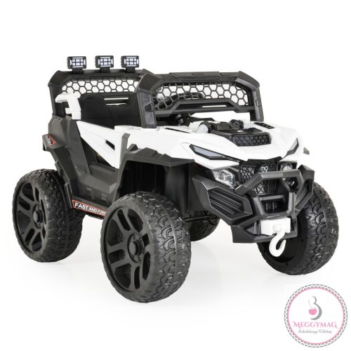 BO DUST DY-8888 elektromos autó, 4motoros, 12V/7A, 115cm BUGGY FEHÉR