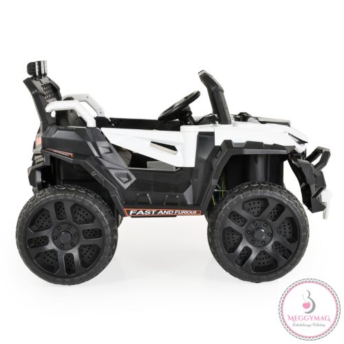 BO DUST DY-8888 elektromos autó, 4motoros, 12V/7A, 115cm BUGGY FEHÉR