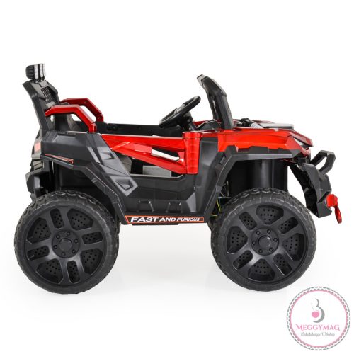 BO DUST DY-8888 elektromos autó, 4motoros, 12V/7A, 115cm BUGGY PIROS