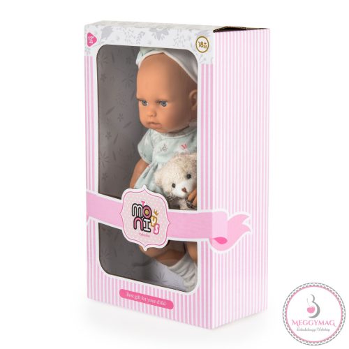BABA 30cm újszülött macival MENTA
