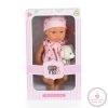 BABA 30cm újszülött macival PINK