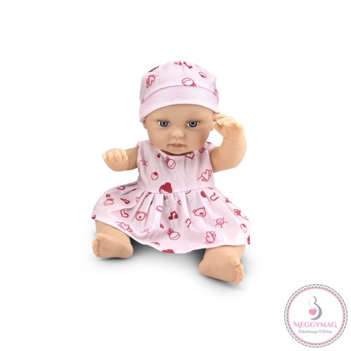 BABA 30cm újszülött macival PINK