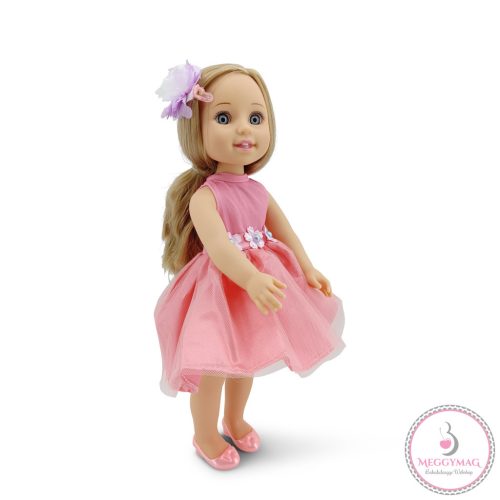 Moni BABA 38 cm-es hajasbaba, szőke, fésűvel, masnival BARACK KÉSZLETEN A BOLTBAN! 