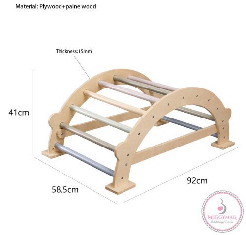 PIKLER fa MÁSZÓHÍD  Montessori  92*43cm NATUR
