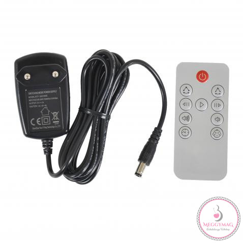 C'EST LA VIE babaöböl távirányítóval,  ringató funkcióval VSZÜRKE