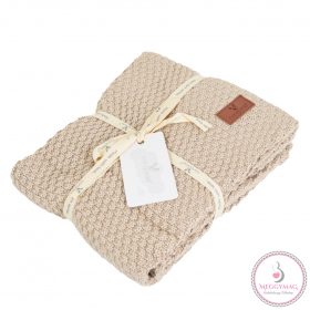 POPCORN Kötött takaró 80x100cm BÉZS/vbarna