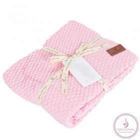 POPCORN Kötött takaró 80x100cm RÓZSA