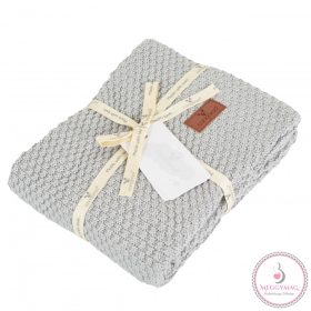 POPCORN Kötött takaró 80x100cm SZÜRKE