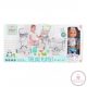 BABA játékszett 36 cmes FIÚ babával delux playset KÉK