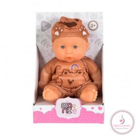 Moni Toys BABA 20cm 6013 újszülött BARNA