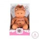 BABA 20cm 6013 újszülött BARNA