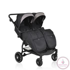 MONI TWINGO Iker babakocsi lábzsákkal ONYX/FEKETE