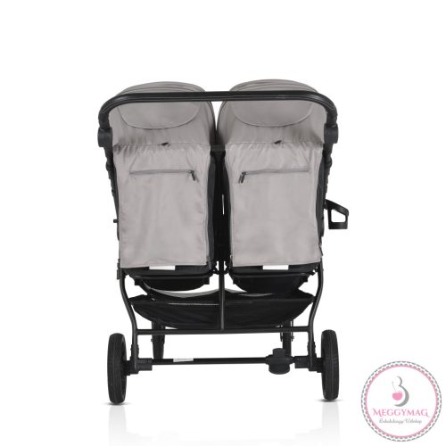 MONI TWINGO Iker babakocsi lábzsákkal VSZÜRKE/SILVER
