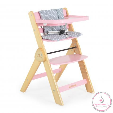 CARAMEL fa etetőszék 15kg-ig terhelhető PINK