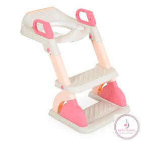   MURRAY lépcsős WC szűkítő 2 lépcsővel, fogantyúval PINK