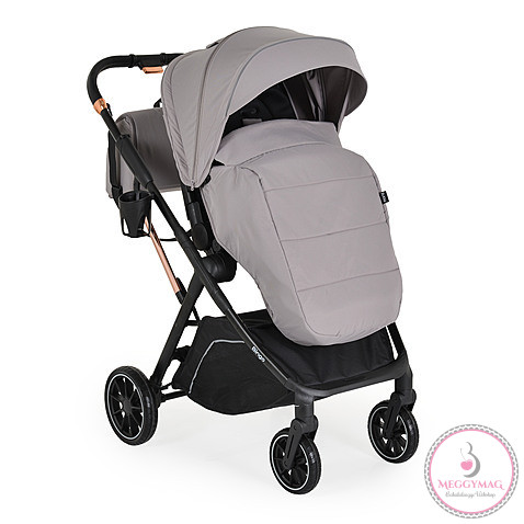 BINGO babakocsi 22kg-ig, sport vázzal, összecsukható 2 irányban STEEL/EZÜSTSZÜRKE