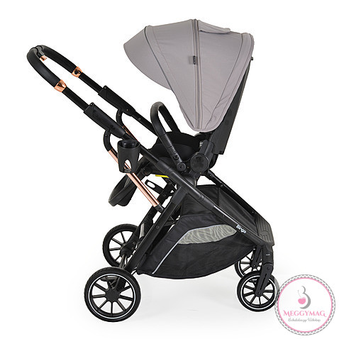 BINGO babakocsi 22kg-ig, sport vázzal, összecsukható 2 irányban STEEL/EZÜSTSZÜRKE