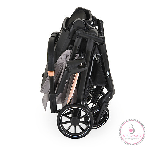 BINGO babakocsi 22kg-ig, sport vázzal, összecsukható 2 irányban STEEL/EZÜSTSZÜRKE