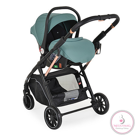 BINGO babakocsi  SZETT újszülött kortól 22kg-ig 2in1 sport+váz+hordozó MARINE ZÖLD