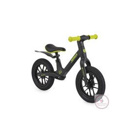   NIMBUS futóbicikli 12es fújható, világító kerekekkel FEKETE