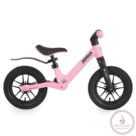 NIMBUS futóbicikli 12es fújható, világító kerekekkel PINK
