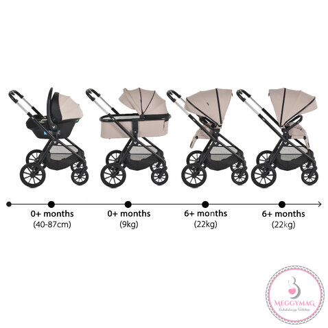 JOKER babakocsi szett 3in1 BÉZS/SAND