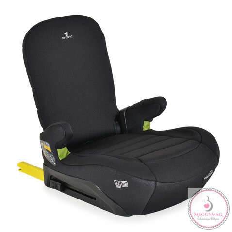 GALAXY ülésmagasító háttámlával 125-150cm, ISOFIX FEKETE