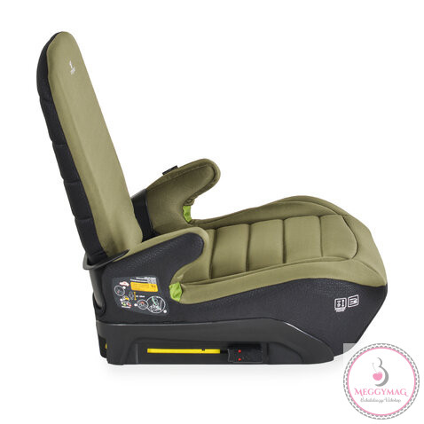 GALAXY ülésmagasító háttámlával 125-150cm, ISOFIX ZÖLD